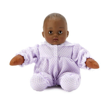 Madame Alexander - Lavender Checked Huggums Doll  - Dark Skin