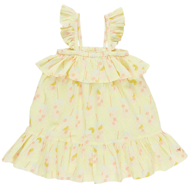 Pink Chicken - Girls Amalia Dress - Pink Lemonade