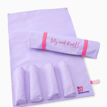 Oh My Mahjong - Lilac Rack and Roll Bag