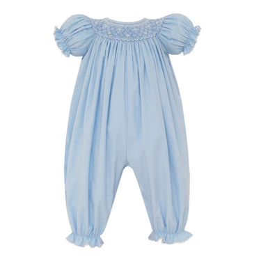 Petit Bebe - Tiffany - Blue Corduroy Long Bishop Bubble L/S