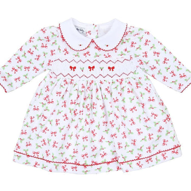 Magnolia Baby - Chloe's Classics Smocked Collared Printed L/S Dress