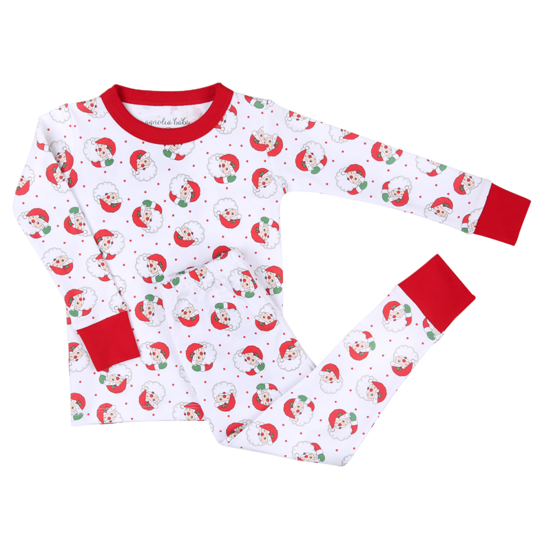 Magnolia Baby - Winking Santa Long Pajamas