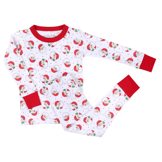 Magnolia Baby - Winking Santa Long Pajamas