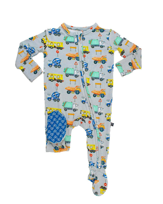 Lev Baby - Mark Zippered Footie - Construction