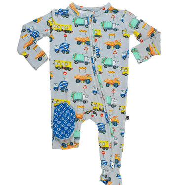 Lev Baby - Mark Zippered Footie - Construction