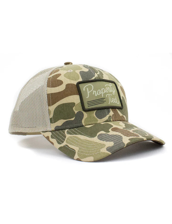 Properly Tied - Boys Sportsman Trucker Hat Vintage Camo