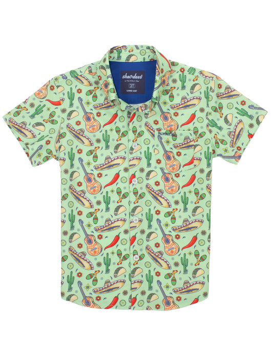 Properly Tied - Boys Shordees Summer Shirt Fiesta