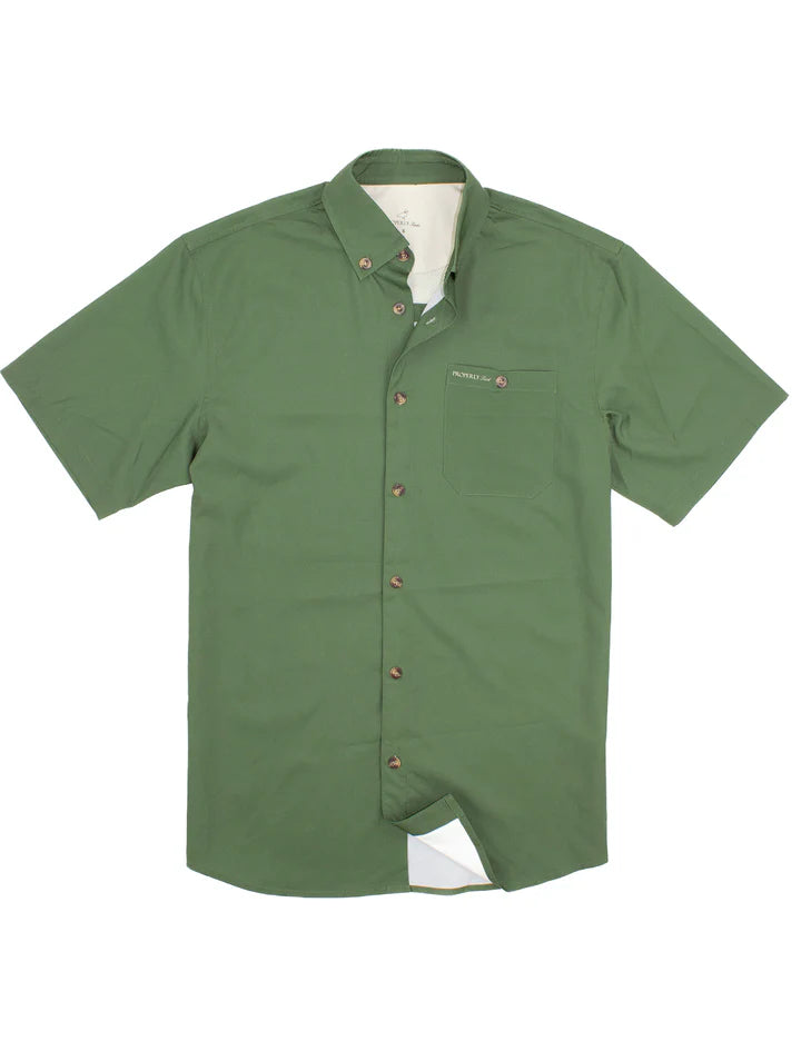 Properly Tied- Boys Sportsman Field Shirt - Olive