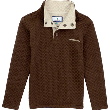 Properly Tied - Boys Club Pullover Brown
