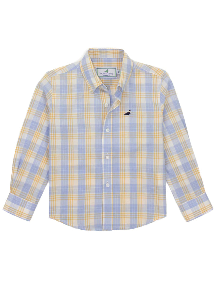 Properly Tied - Boys Seasonal Sportshirt - Satsuma