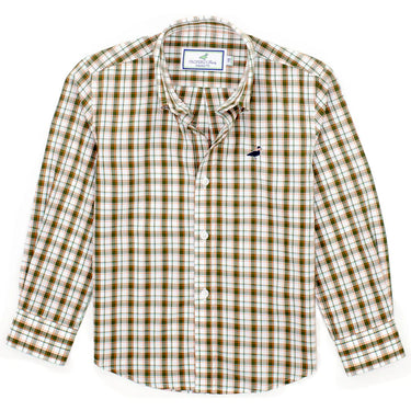 Properly Tied - Boys Seasonal Sportshirt Olive Grove