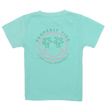 Properly Tied - Girls Smiley Seafoam