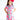 Mila & Rose - Pink Twirls Ties Shortsleeve Polo Dress