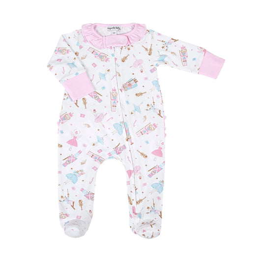 Magnolia Baby - Nutcracker Ballet Printed Zipper Footie