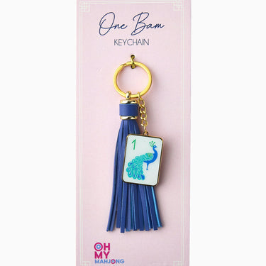 Oh My Mahjong - One Bam Keychain