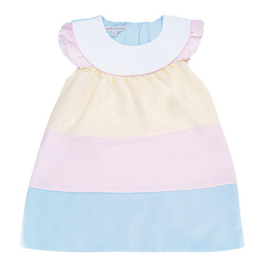 Sweet Dreams - Triple Color Dress With White Yoke
