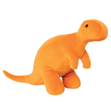 The Manhattan Toy Company - Velveteen Dino Growly (T-Rex) Orange