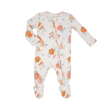 Angel Dear - 2 Way Zipper Footie - Spring Peaches