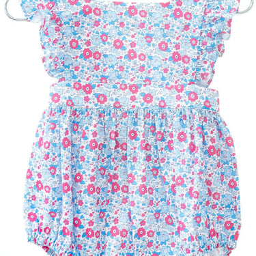 Ruth & Ralph - Pink and Blue Floral Morgan Pinafore Bubble