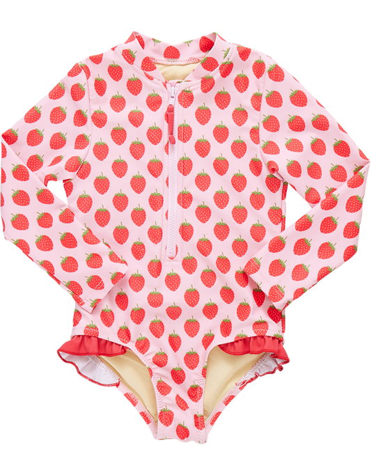 Pink Chicken - Girls Arden Suit - Strawberries