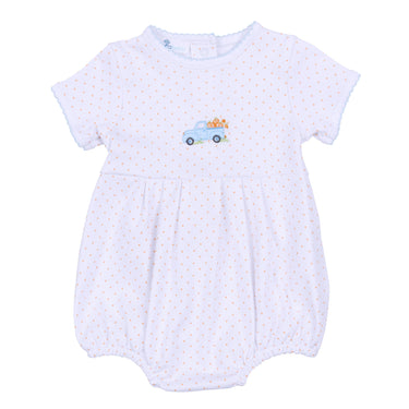 Magnolia Baby - Pumpkin Patch Fun Emb Collared S/S Bubble