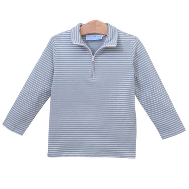 Trotter Street - Tucker Pullover - Sage Stripe