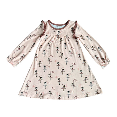 Babysprouts - Girl's Night Gown - Ribbon Ballerina