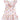 Angel Dear - Ribbon Bouquets Circle Neck Ruffle Dress