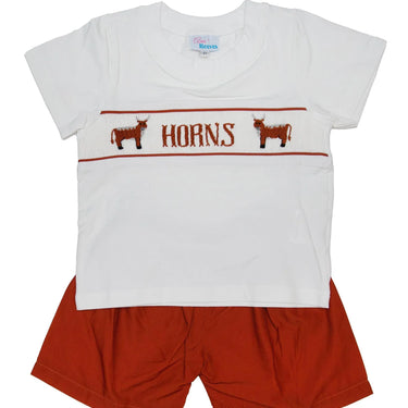 Ann + Reeves Robert Shorts Set - How Bout Them Horns