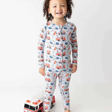 Lev Baby - Ryan Poppy convertible Footie