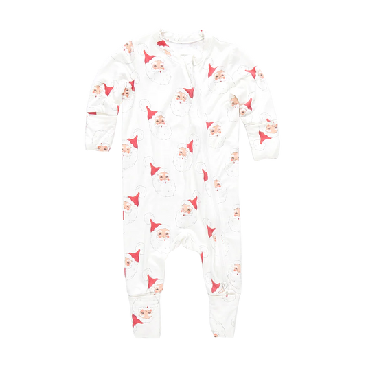 Pink Chicken - Baby Bamboo Rompers - Small Santas