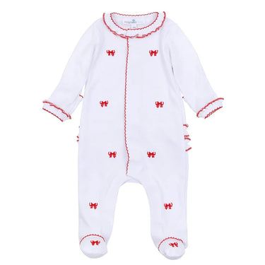 Magnolia Baby - Scarlett Bows Scattered Ruffle Footie