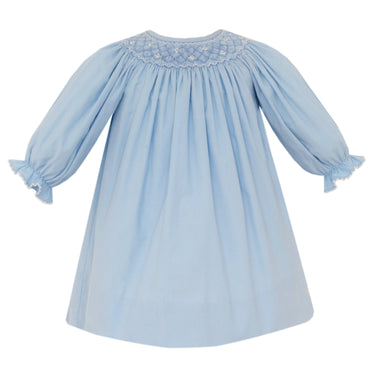 Petit Bebe - Tiffany Blue Corduroy Bishop L/S