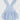 Lil Cactus - Blue Seersucker Bunny Face Ruffle Romper