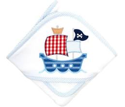 3 Marthas - Pirate Box Hooded Towel Wash Cloth Set