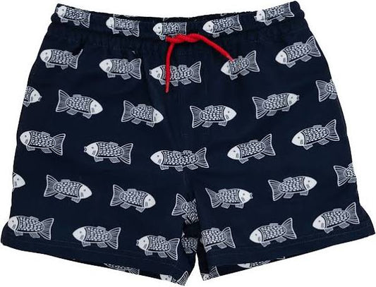 Beaufort Bonnet - Tortola Swim Trunks - Fairfield Fish/Richmond Red