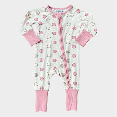 Baby Sprouts - Footless Romper - Smiley