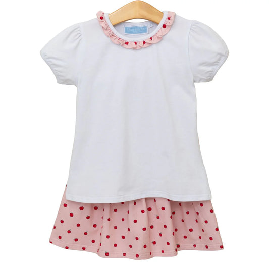 Trotter Street Kids - Apple Print Skort Set