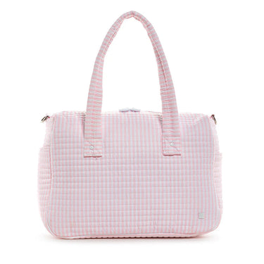 TRVL - Quilted Stroller Bag - Pimlico Stripe Pink