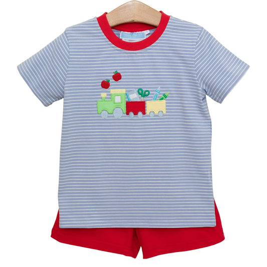Trotter Street Kids - School Supplies Train Short Set