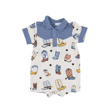 Angel Dear - Cowboy Shortie - Boots Blue