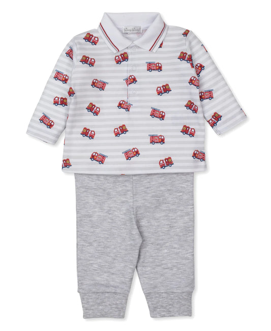 Kissy Kissy - Fire Truck Pant Set