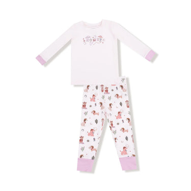 Angel Dear - L/S Loungewear Set - Cowgirl Dogs