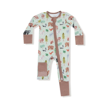 Angel Dear - 2 Way Zipper Romper - American Woodland