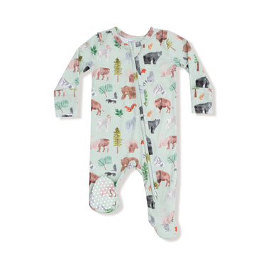 Angel Dear - 2 Way Zipper Footie - American Woodland Animals