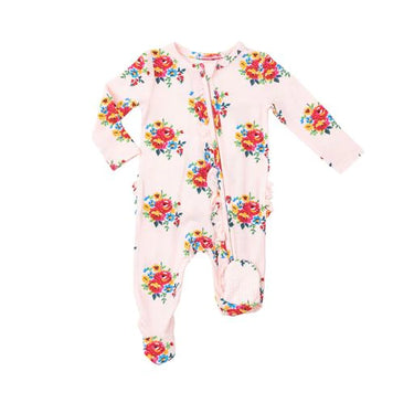 Angel Dear - 2 Way Ruffle Zipper Footie - Pretty Bouquets