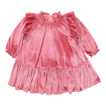Pink Chicken - Girls Velour Harper Dress - Desert Rose