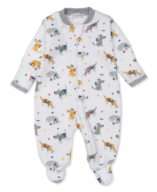 Kissy Kissy - Pups on the Go Footie w/zipper