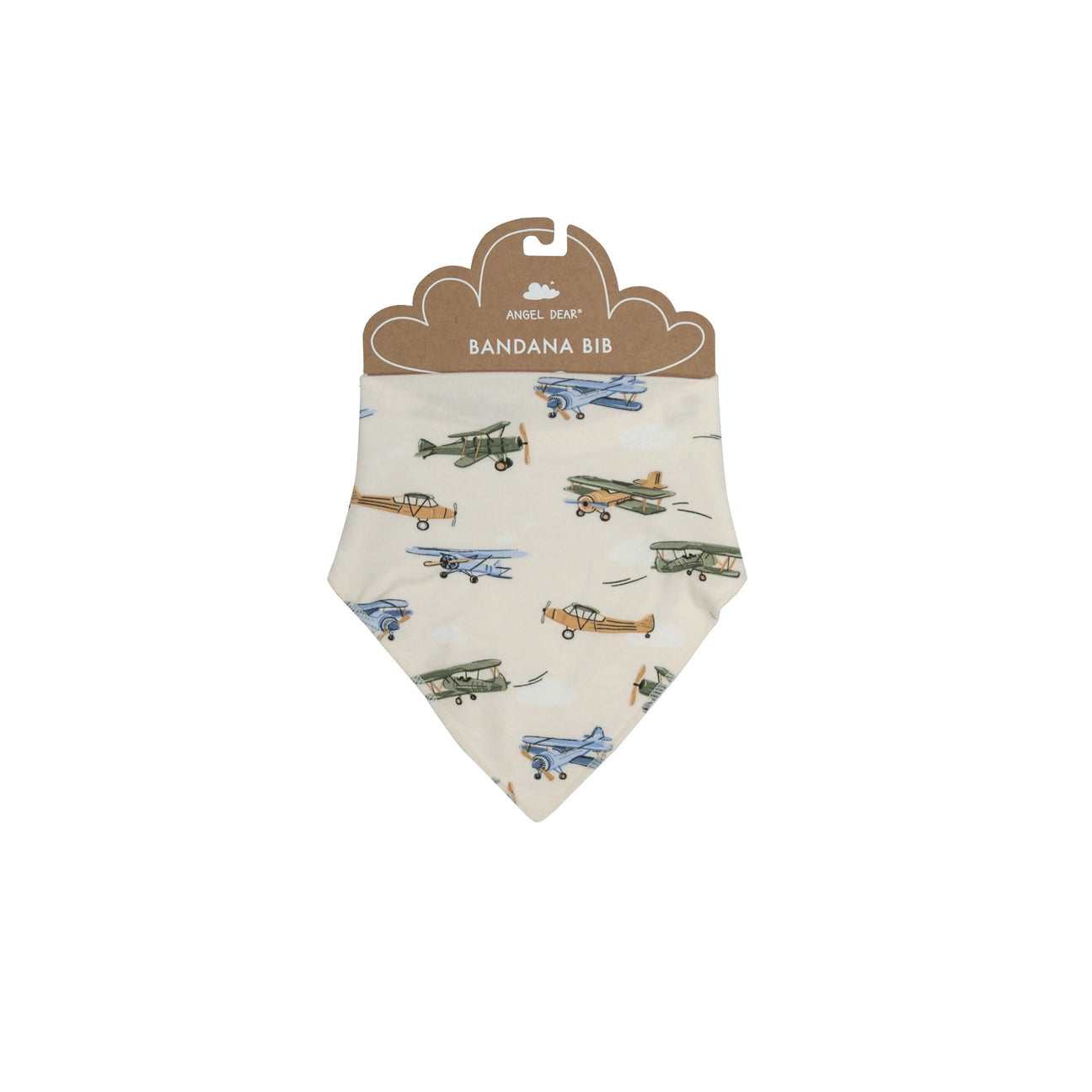 Angel Dear - Bandana Bib - Vintage Airplanes