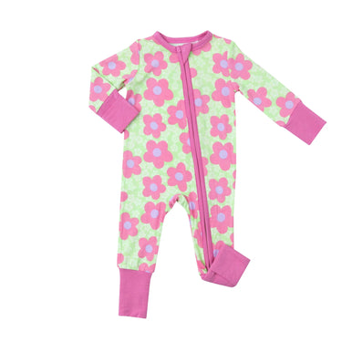 Angel Dear - 2 Way Zipper Romper - Daisy Pop